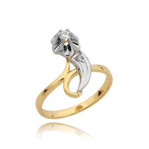 Pierścionek złoty 585 #2590