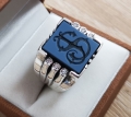 Sygnety meskie srebrny sygnet monogram 