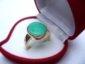 gold ring green chrysoprse wolf engrave in stone family seal rings.jpg