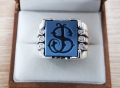 Sygnety meskie zloty sygnet meski monogram 