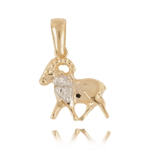 Znak zodiaku złoty 585 #2043