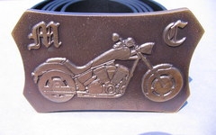 = Męski Pasek Skórzany z klamrą  YAMAHA VIRAGO Pasek skórzany dla MOTOCYKLISTY = 