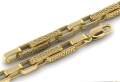 Łańcuch złoty męski z greckim wzorem i bransoleta próba 585 48g 60cm na zamówienie oryginalny producent designerski design