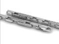 Łańcuch złoty męski z greckim wzorem i bransoleta próba 585 48g 60cm na zamówienie oryginalny producent designerski design białe złoto