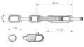 Łańcuch złoty męski z greckim wzorem i bransoleta próba 585 48g 60cm na zamówienie oryginalny producent designerski design żółte złoto