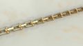 Łańcuch złoty męski ze wzorem w stylu Versace Tiffany próba 585 55cm rodowany 80g producent na zamówienie oryginalny zdobiony  żółte złoto
