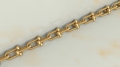 Złoty łańcuch męski w stylu Tiffany próba 585 na zamówienie producent żółte złoto śrubkowy kulkowy spiralny 75g 60cm designerski oryginalny