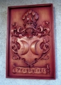 herb przybylski rzezbienie w drewnie herby rodowe