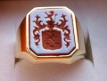herb Zaremba sygnet złoty z herbem Zaremba.jpg