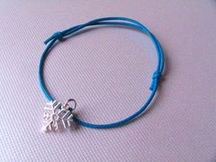 = Bransoletka srebrna sznurkowa 10 modeli charms Lilou Charmsy