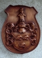 Herb Wappen Klitzing rzezbienie w drewnie herby rodowe frezowanie drewna plaskorzezby