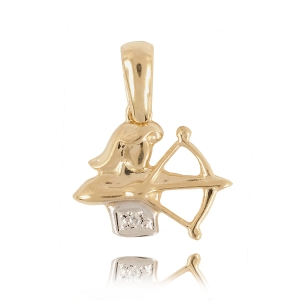 Znak zodiaku złoty 585 #2063
