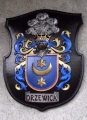 Herb rodowy DRZEWICA rzezbienie w drewnie herby rodowe frezowanie drewna plaskorzezby