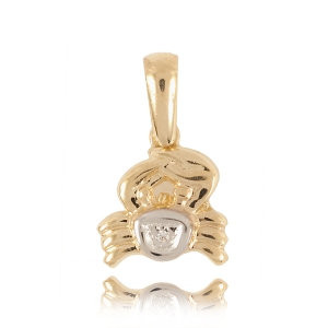 Znak zodiaku złoty 585 #2060